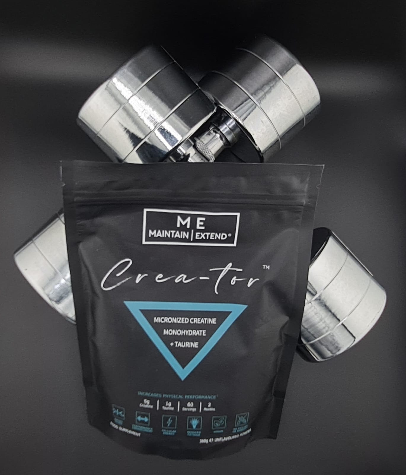 Crea-tor™ Creatine Monohydrate and Taurine supplement video detailing benefits, dosage, and performance enhancement.