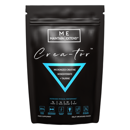 Crea-tor™ creatine taurine powder for men and women in the UK, supporting energy, strength, recovery, and muscle growth.