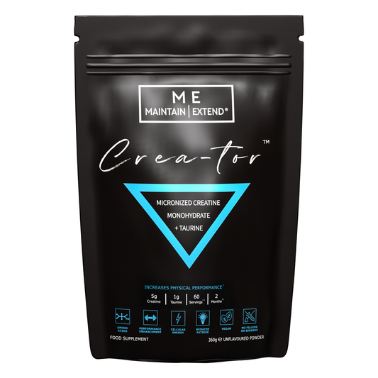 Crea-tor™ creatine taurine powder for men and women in the UK, supporting energy, strength, recovery, and muscle growth.